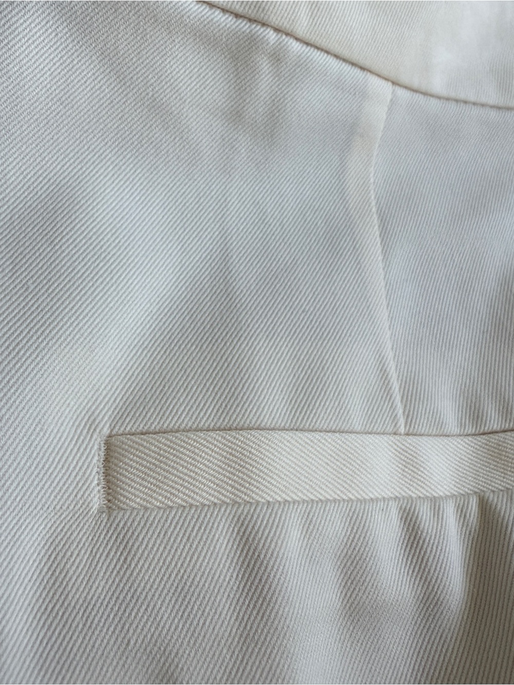 NWT/ Sz Med /Wide-Leg Cream Trousers - Classic High-Rise Women’s Pants - Picture 5 of 8